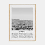 Medford, Oregon Travel B&W Poster