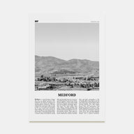 Medford, Oregon Travel B&W Poster