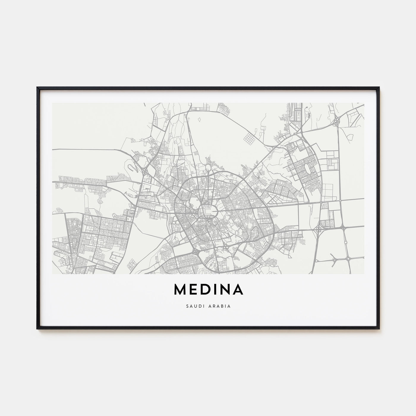 Medina Map Landscape Poster
