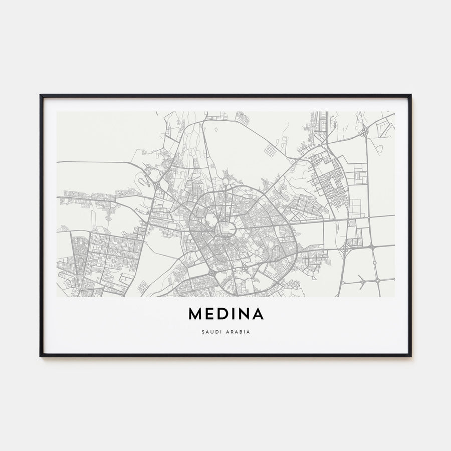 Medina Map Landscape Poster