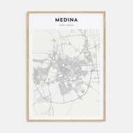 Medina Map Portrait Poster
