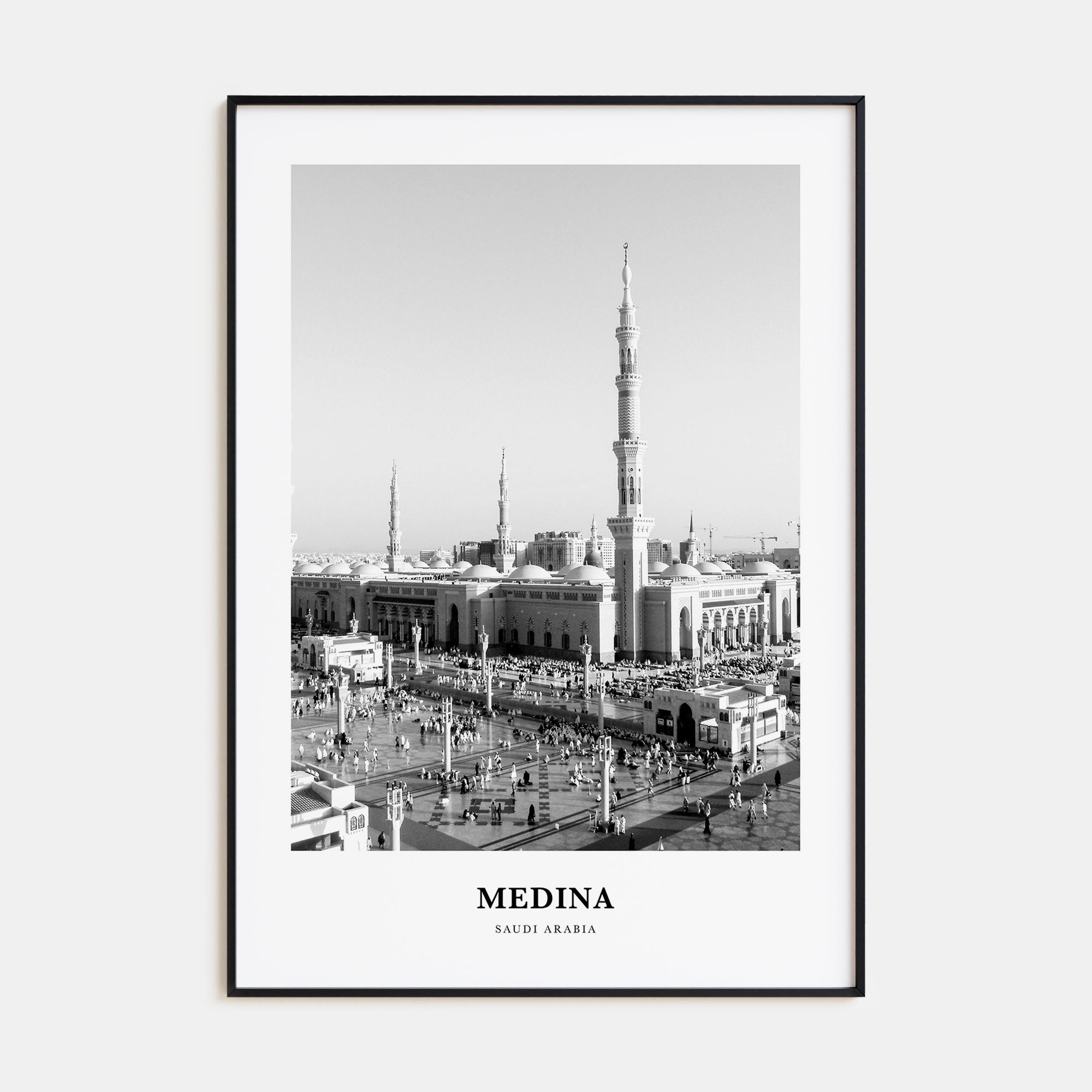 Medina Portrait B&W Poster
