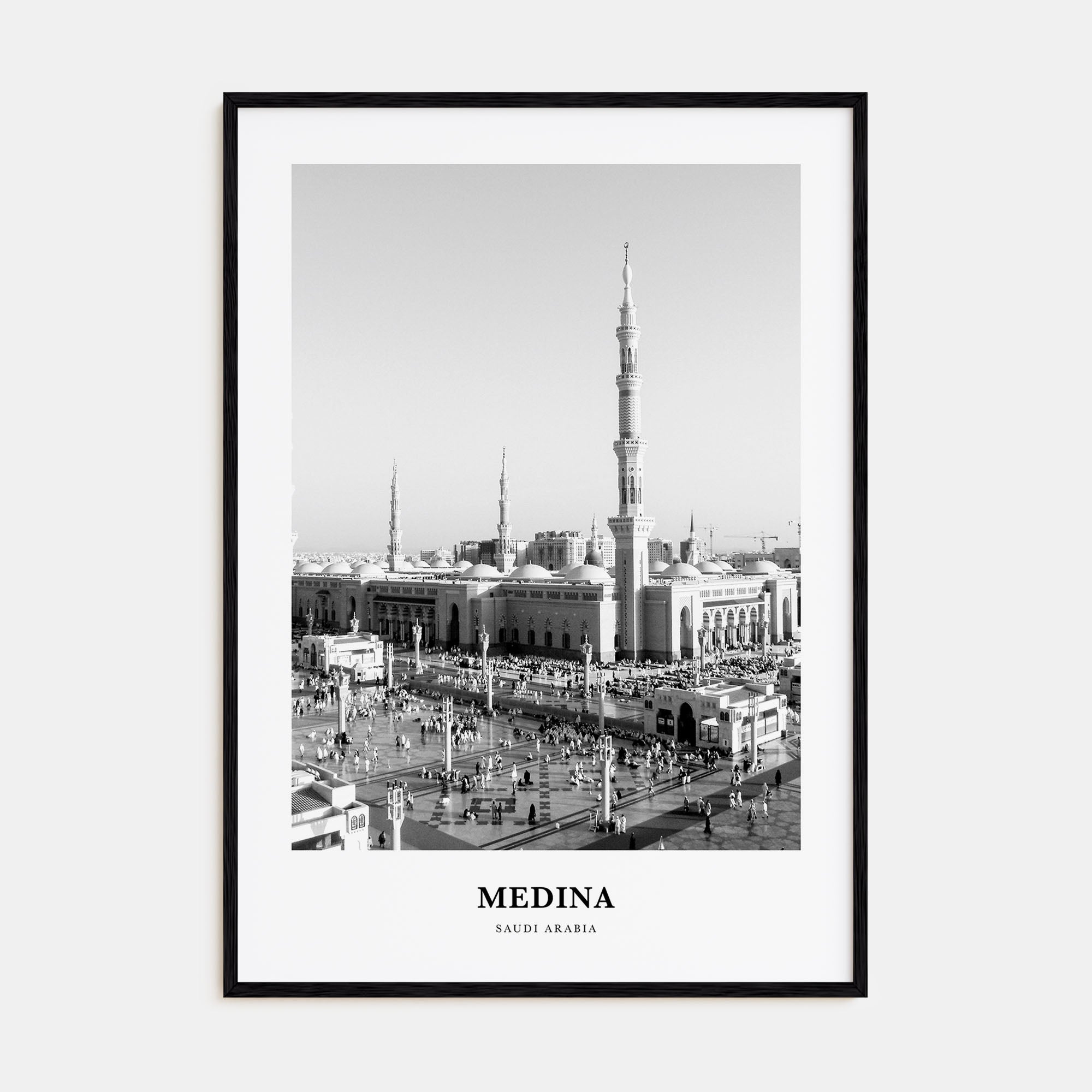 Medina Portrait B&W Poster