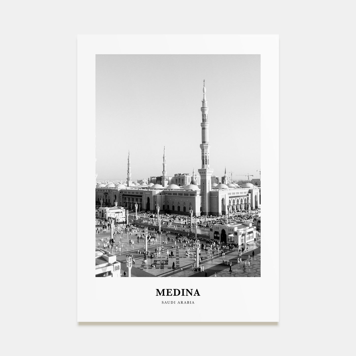 Medina Portrait B&W Poster
