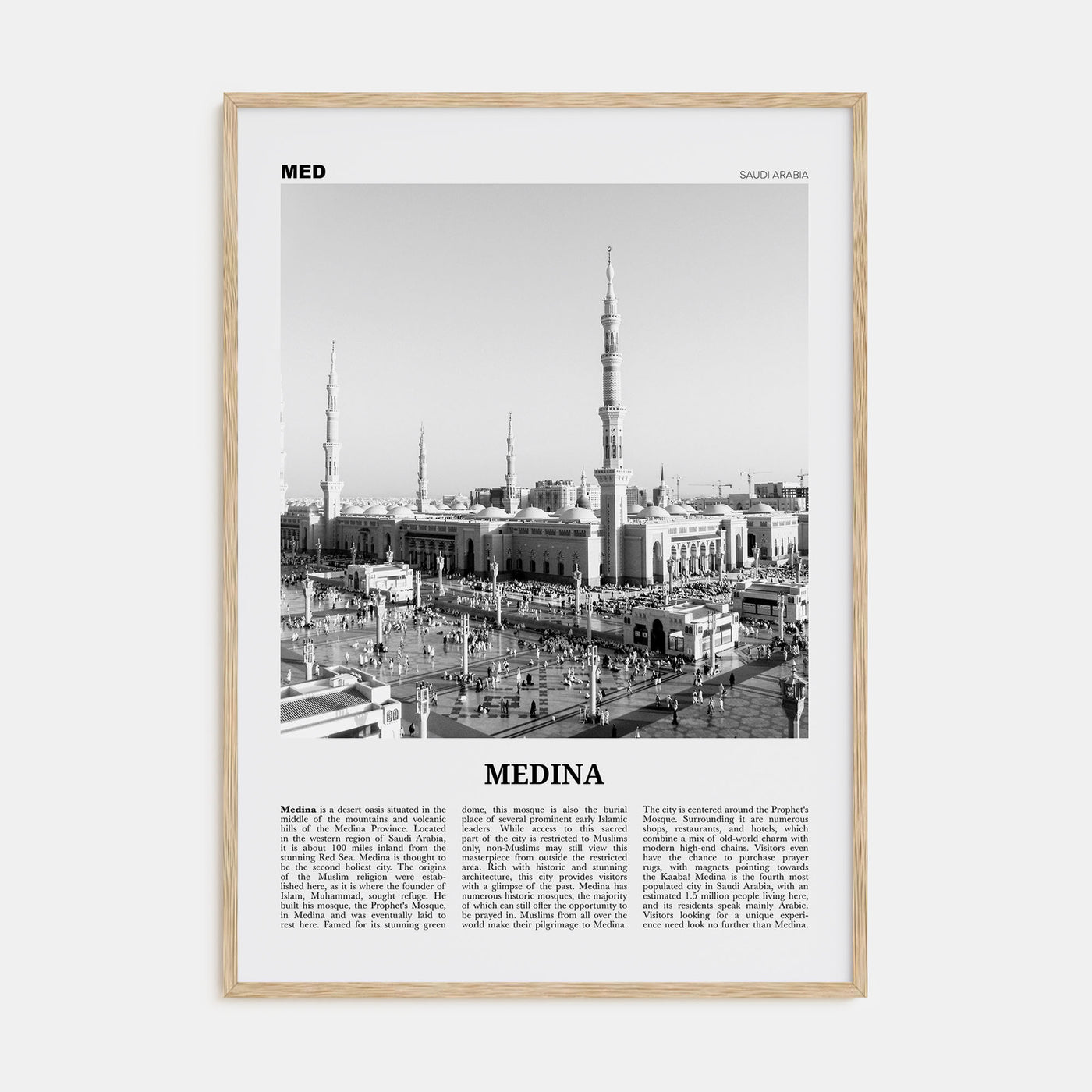 Medina Travel B&W Poster