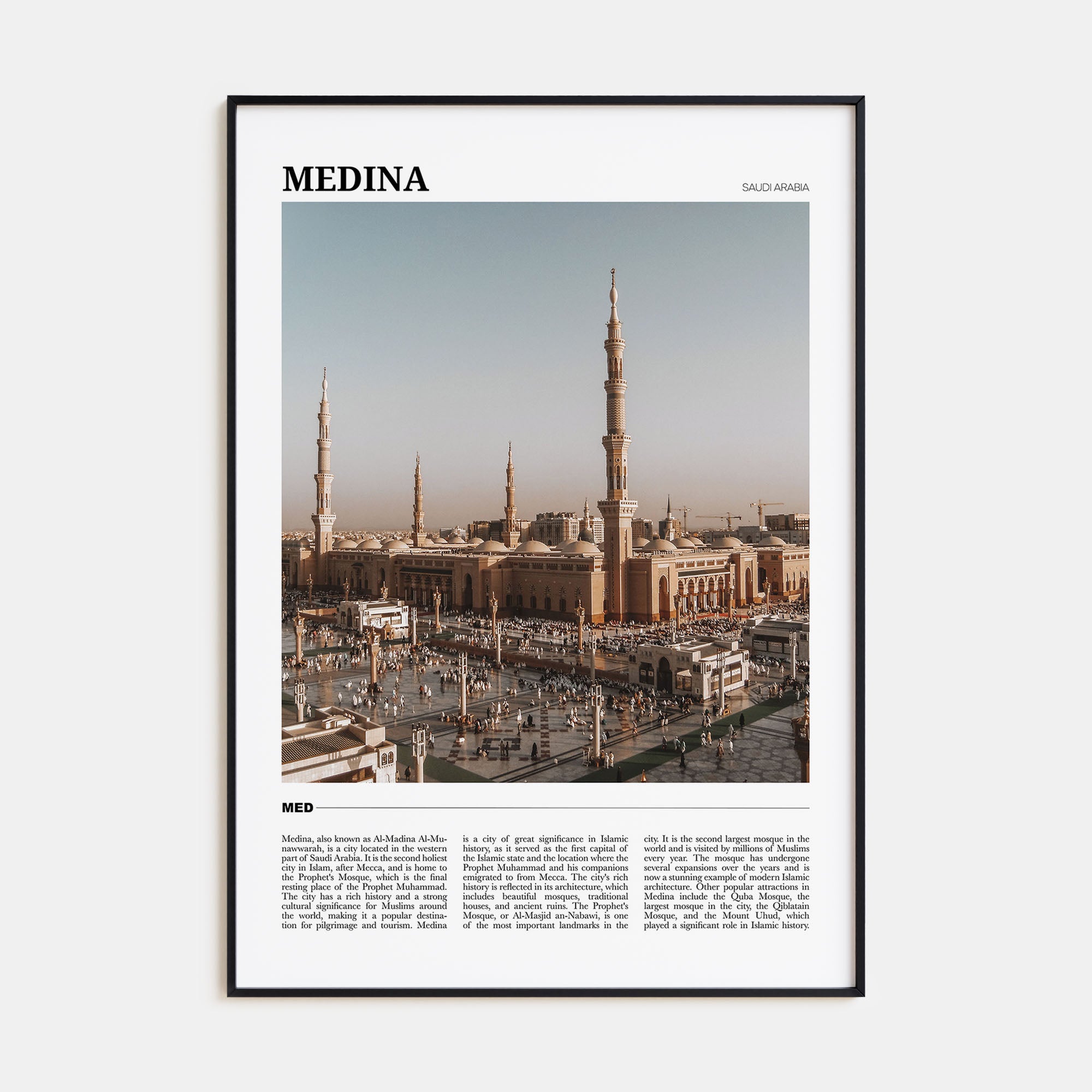 Medina Travel Color Poster
