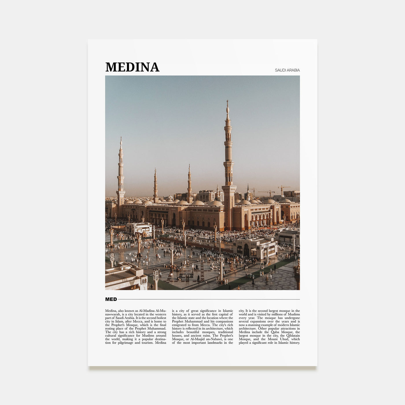 Medina Travel Color Poster