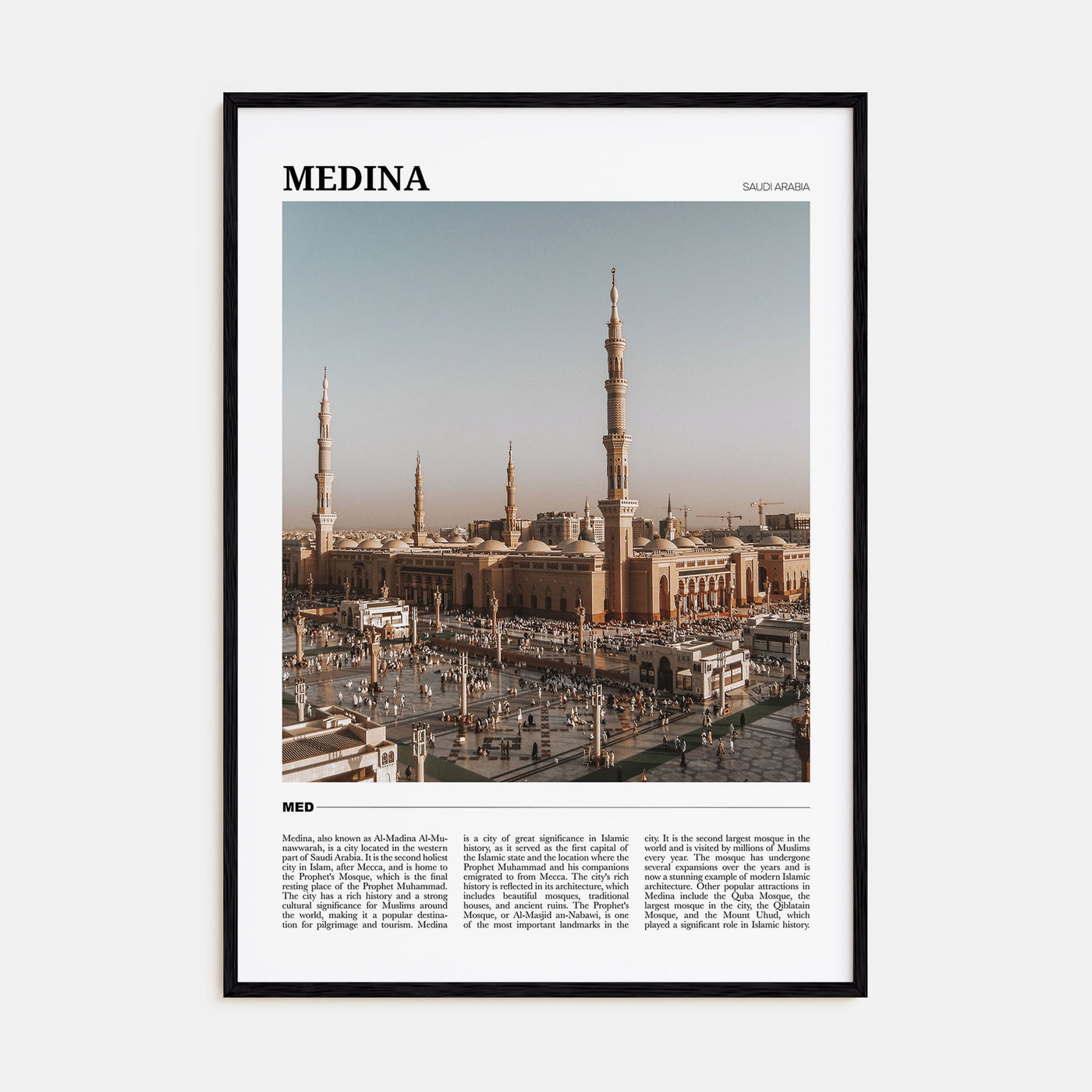 Medina Travel Color Poster