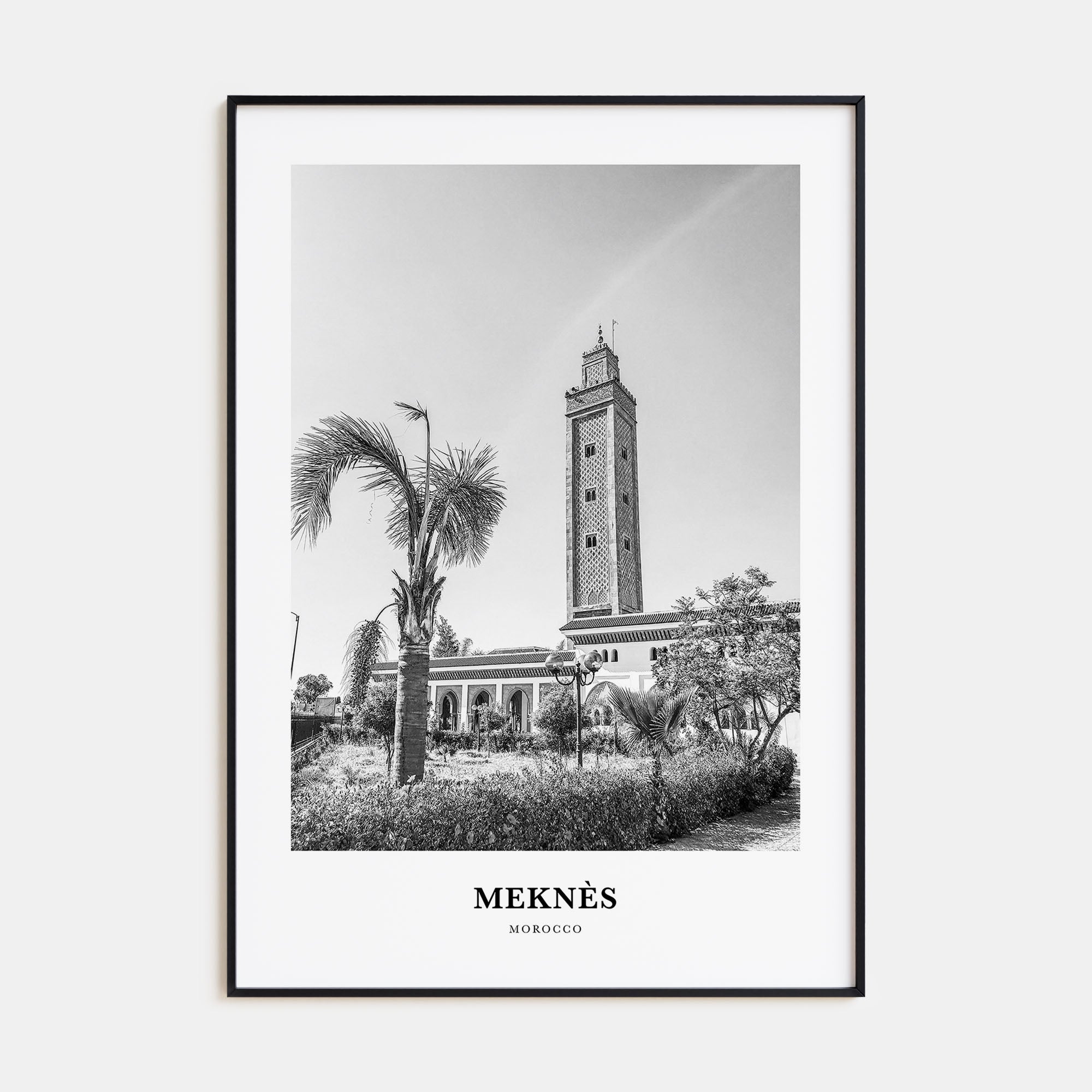 Meknès Portrait B&W Poster