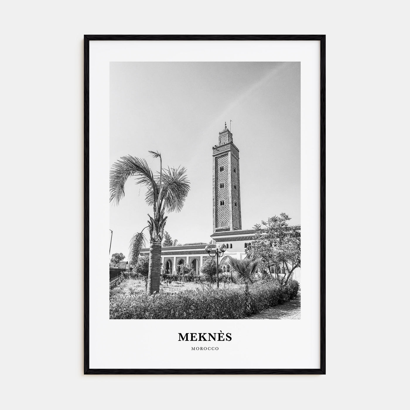 Meknès Portrait B&W Poster