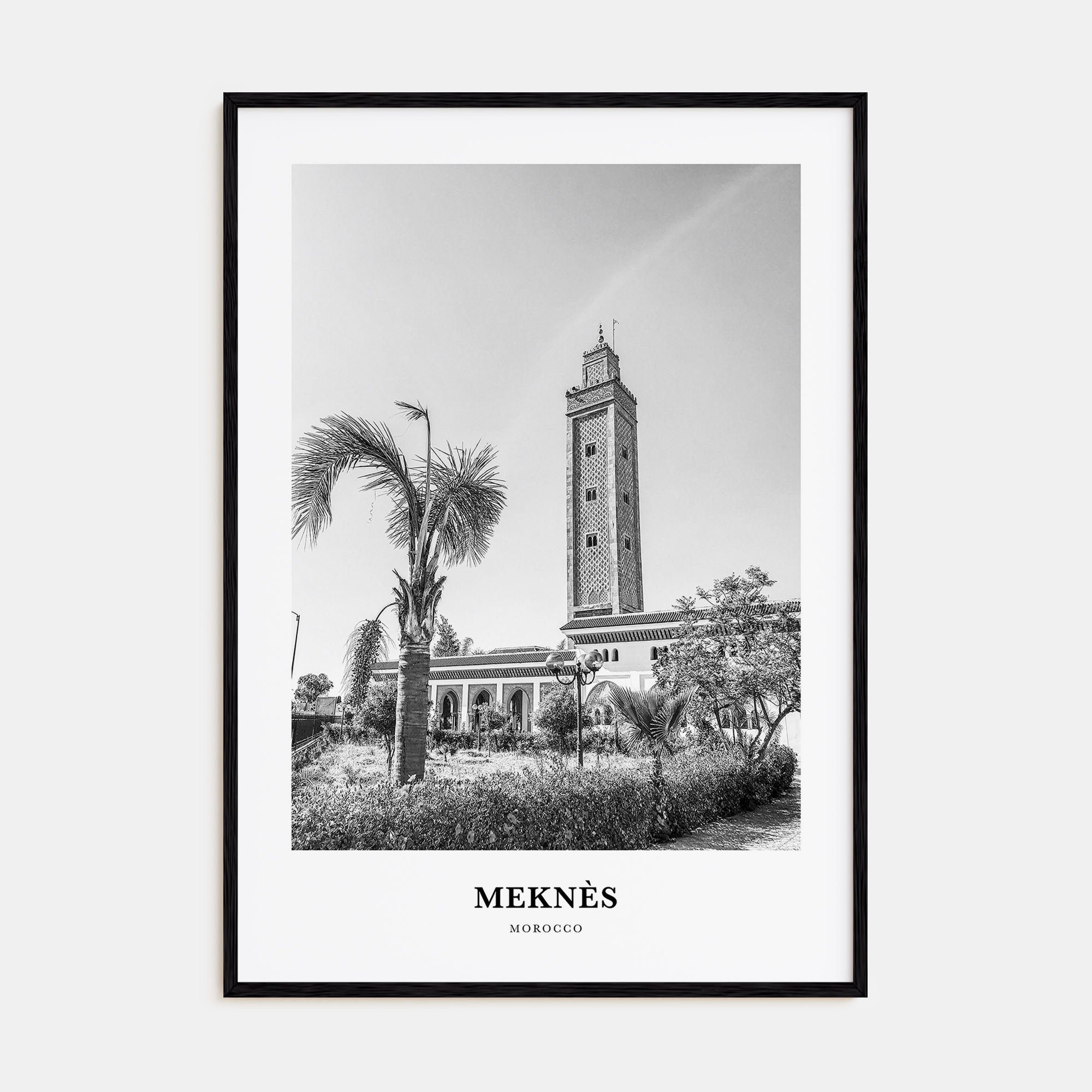 Meknès Portrait B&W Poster
