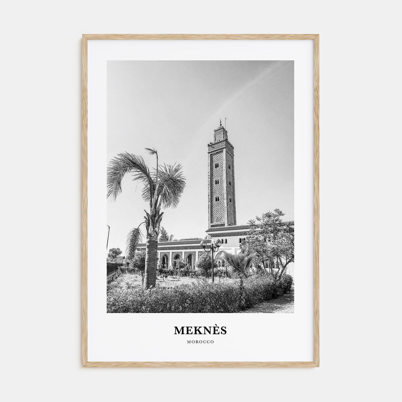 Meknès Portrait B&W Poster