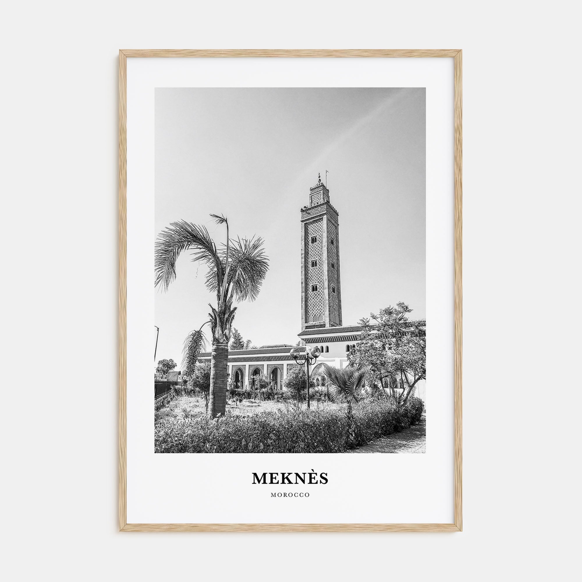 Meknès Portrait B&W Poster