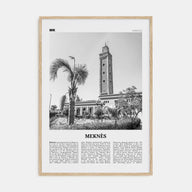 Meknès Travel B&W Poster