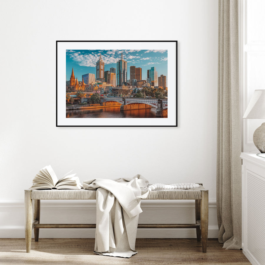 Melbourne, Australia Landscape Color Poster