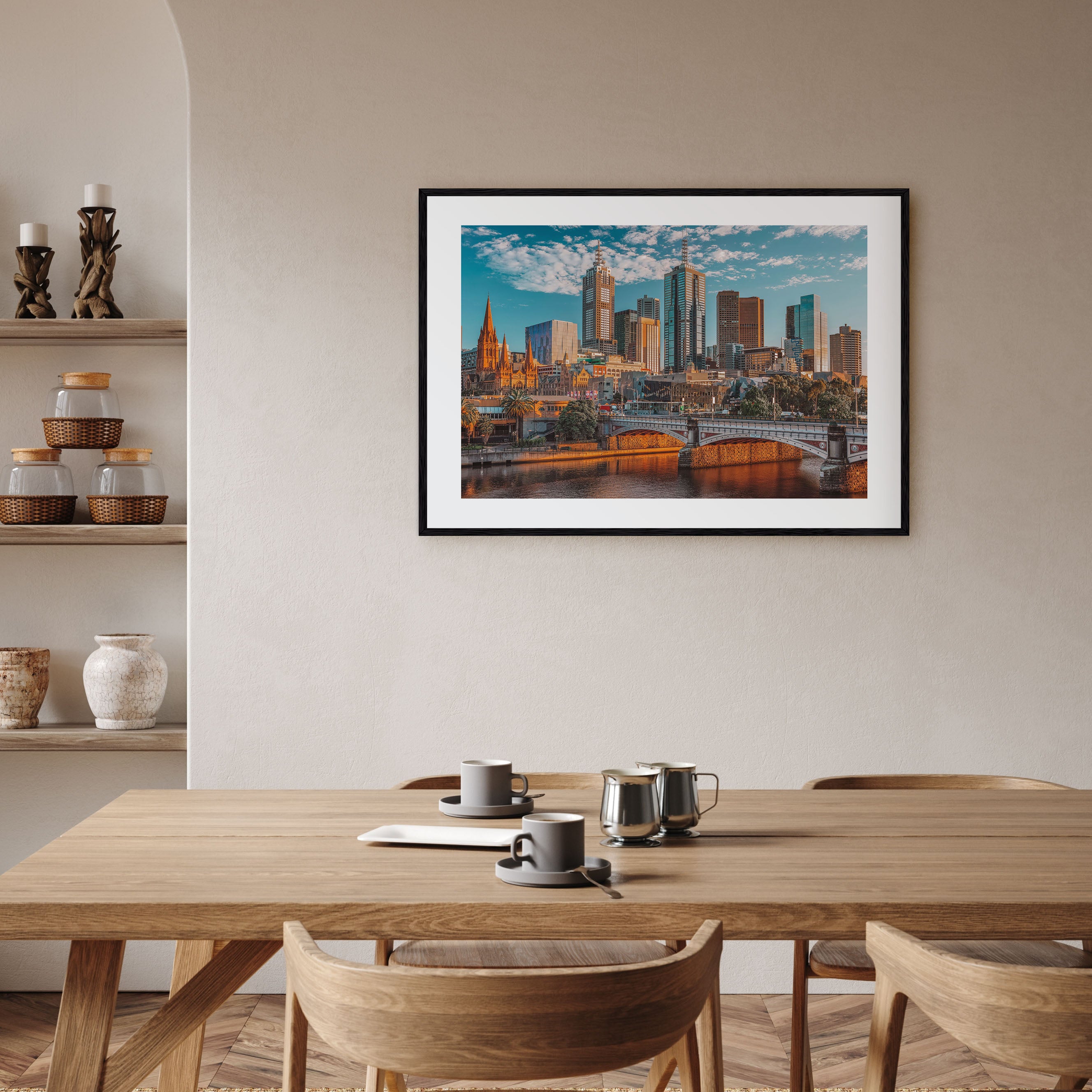 Melbourne, Australia Landscape Color Poster
