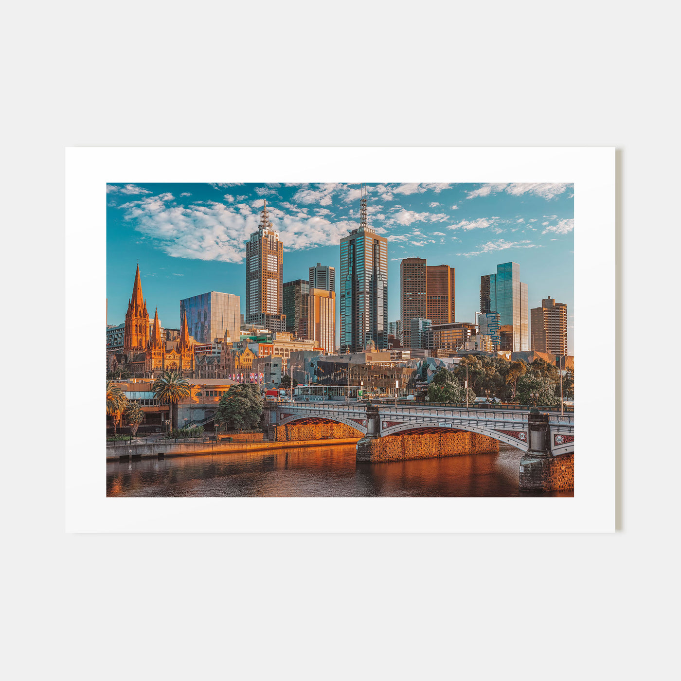 Melbourne, Australia Landscape Color Poster