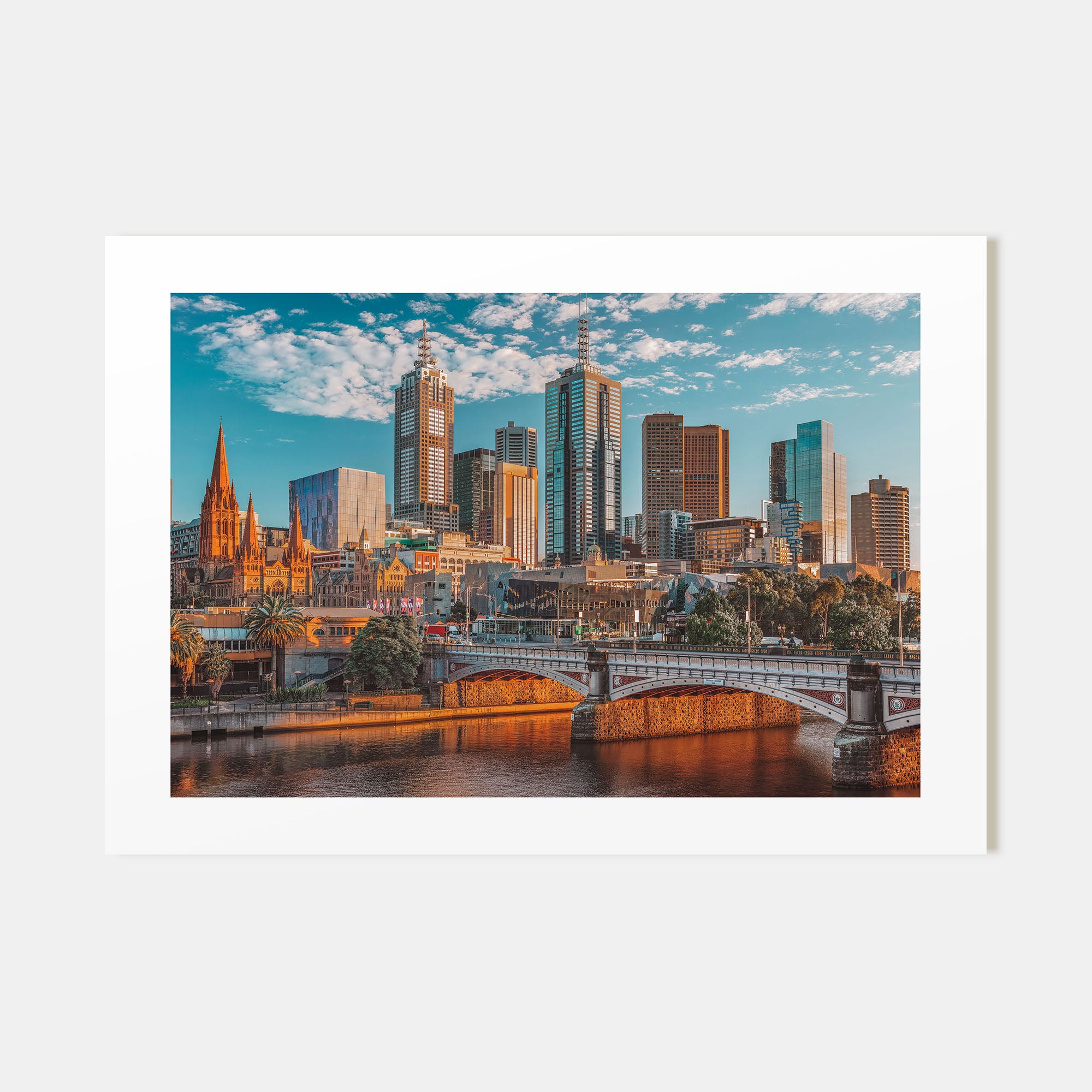 Melbourne, Australia Landscape Color Poster