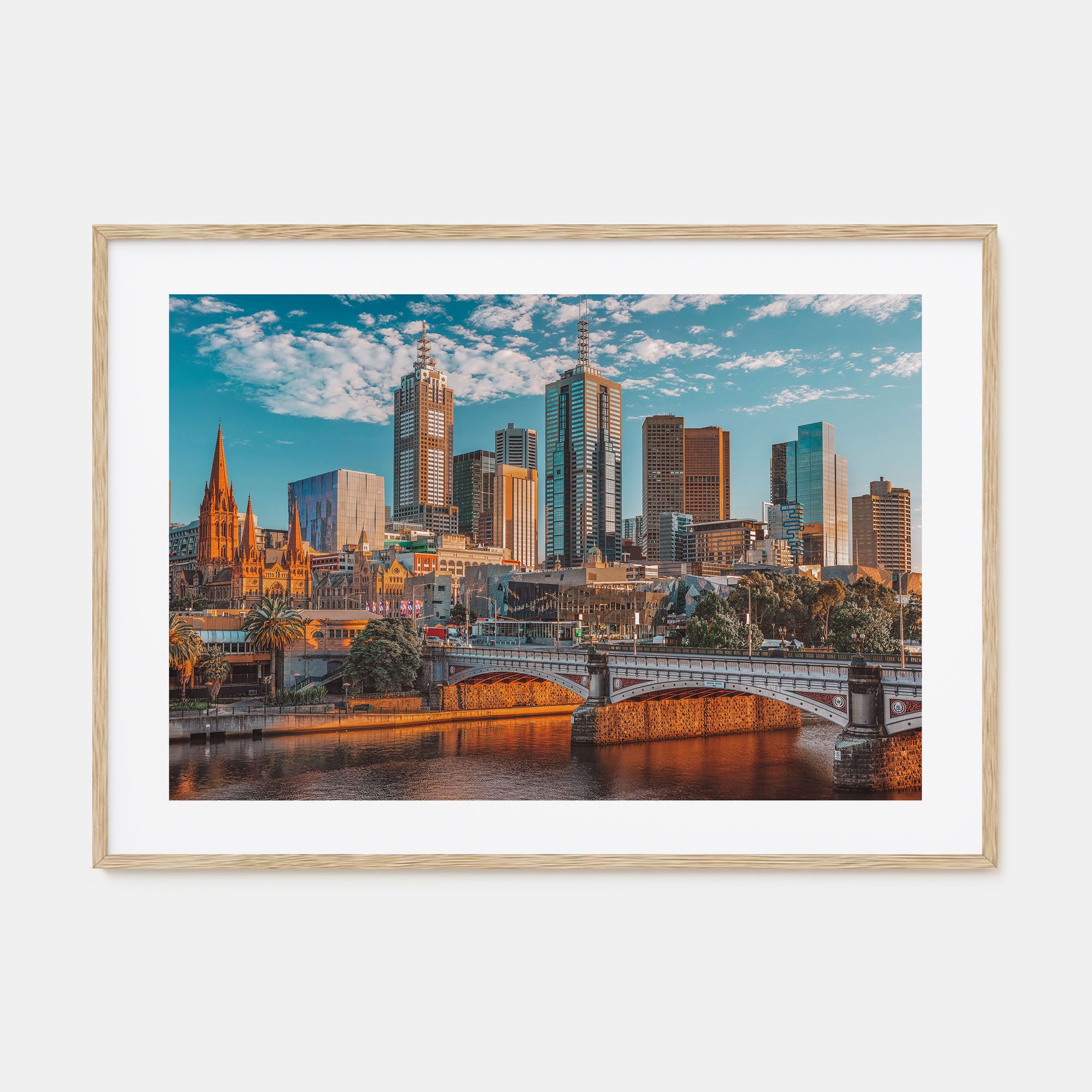Melbourne, Australia Landscape Color Poster