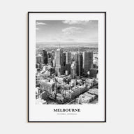 Melbourne, Australia Portrait B&W No 2 Poster