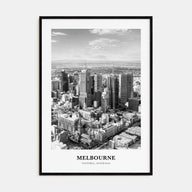 Melbourne, Australia Portrait B&W No 2 Poster