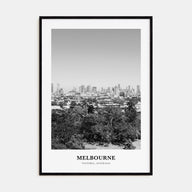 Melbourne, Australia Portrait B&W No 3 Poster
