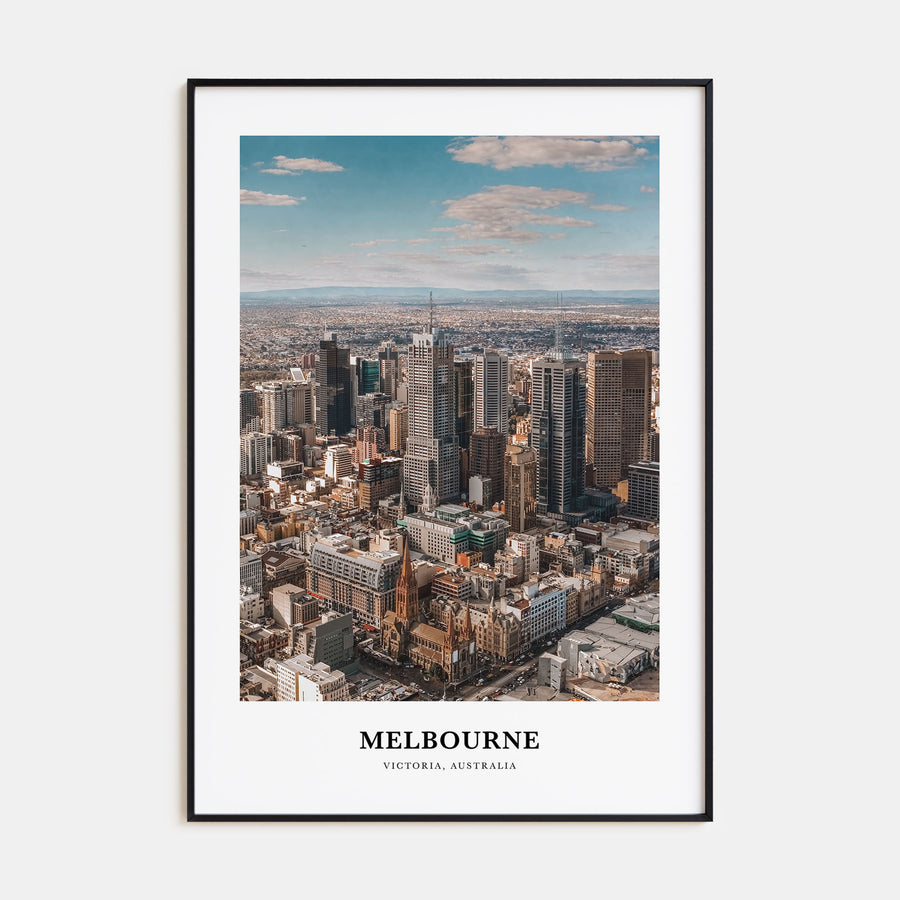 Melbourne, Australia Portrait Color Poster