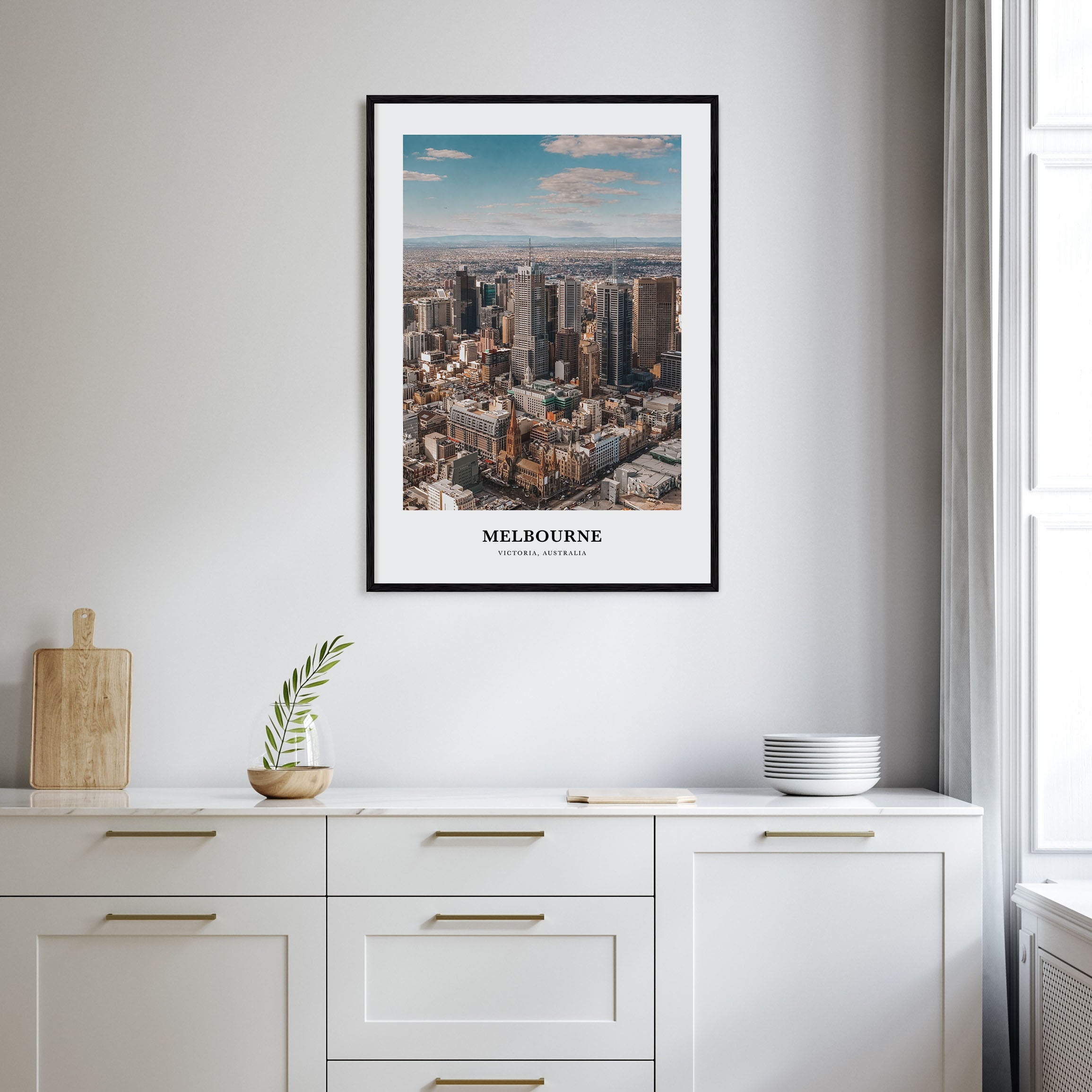 Melbourne, Australia Portrait Color Poster