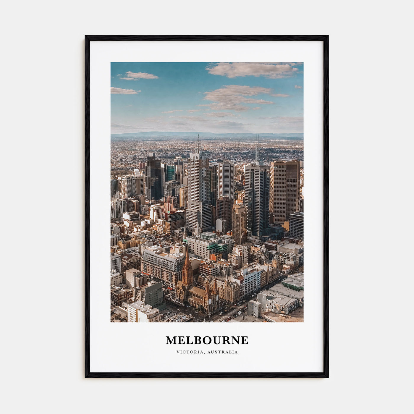 Melbourne, Australia Portrait Color Poster