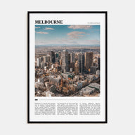 Melbourne, Australia Travel Color Poster