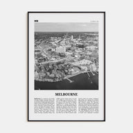 Melbourne, Florida Travel B&W Poster