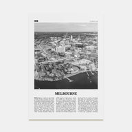 Melbourne, Florida Travel B&W Poster