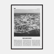 Melbourne, Florida Travel B&W Poster