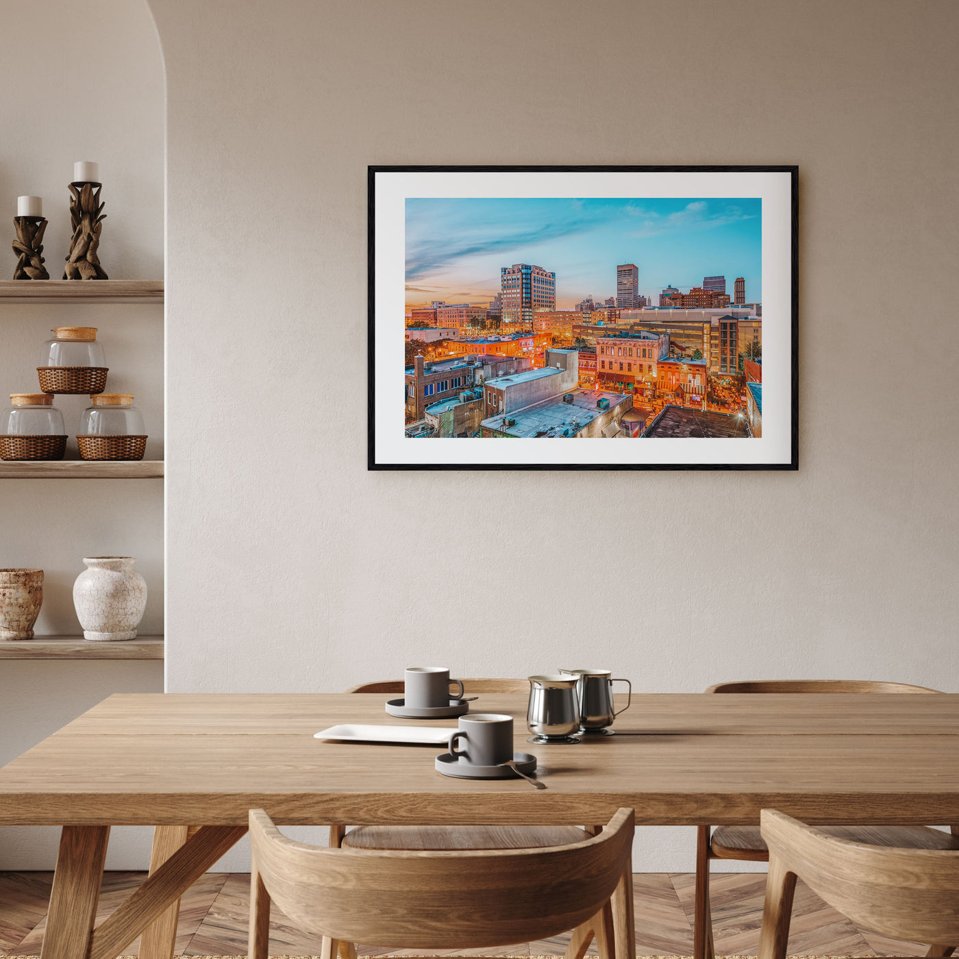Memphis Landscape Color Poster