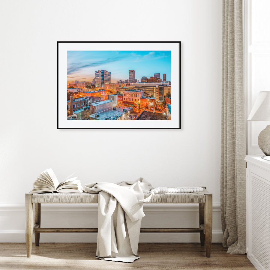 Memphis Landscape Color Poster