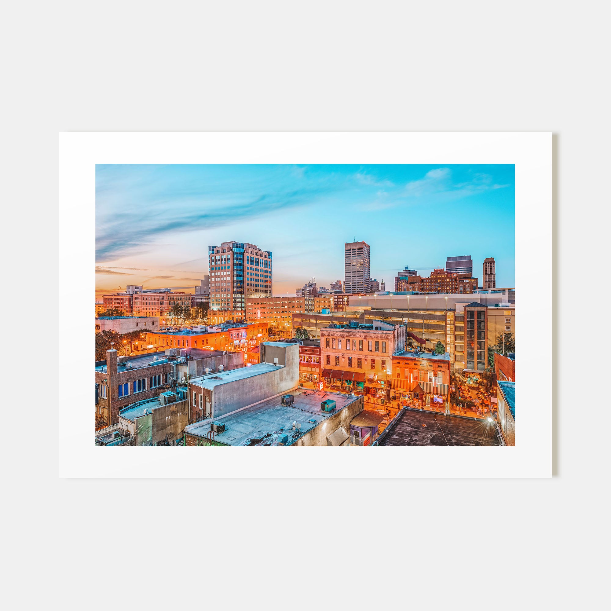 Memphis Landscape Color Poster