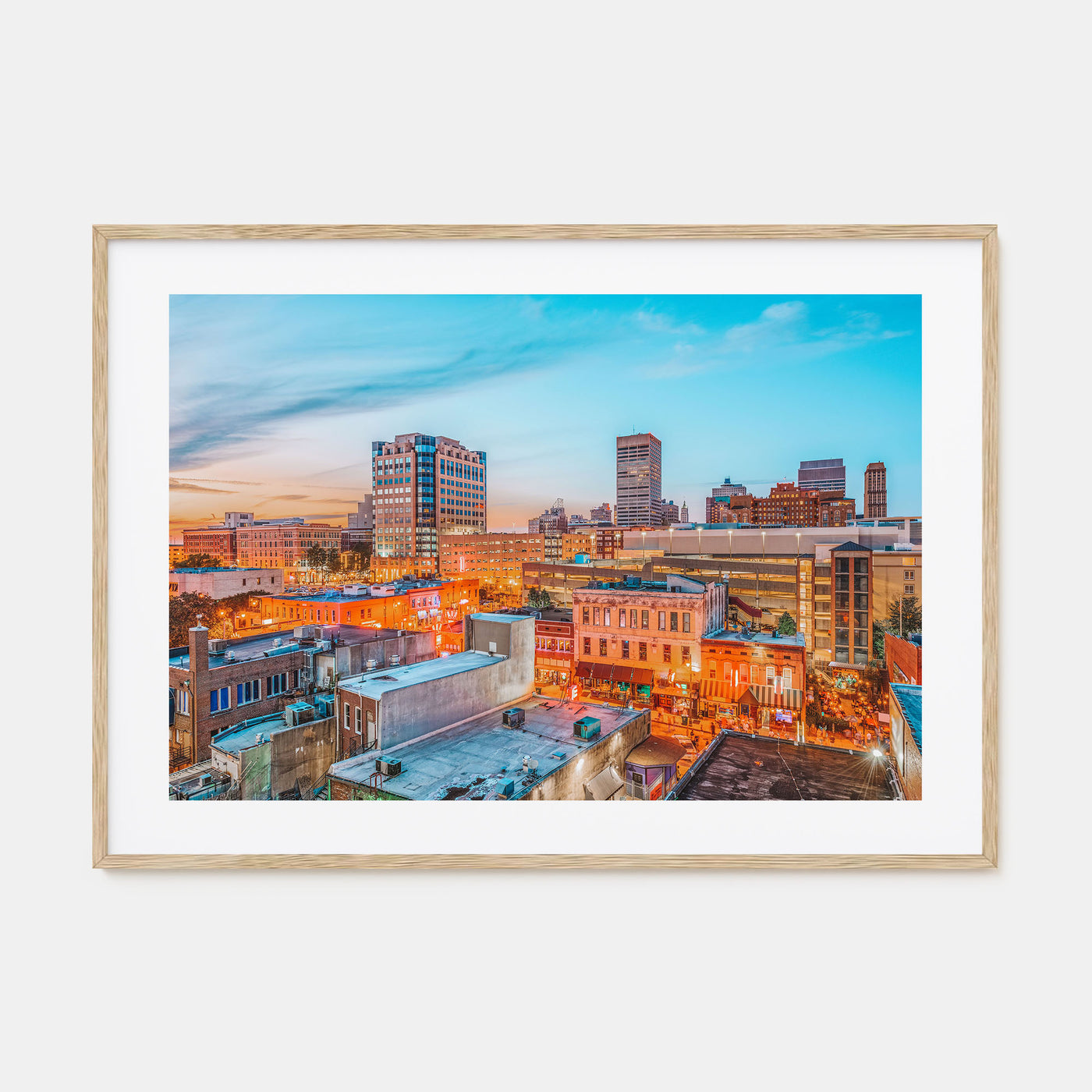 Memphis Landscape Color Poster