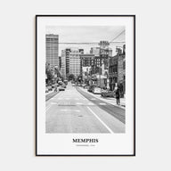 Memphis Portrait B&W No 2 Poster