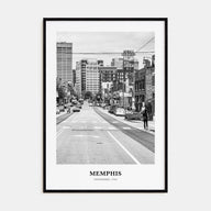 Memphis Portrait B&W No 2 Poster