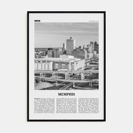 Memphis Travel B&W No 2 Poster
