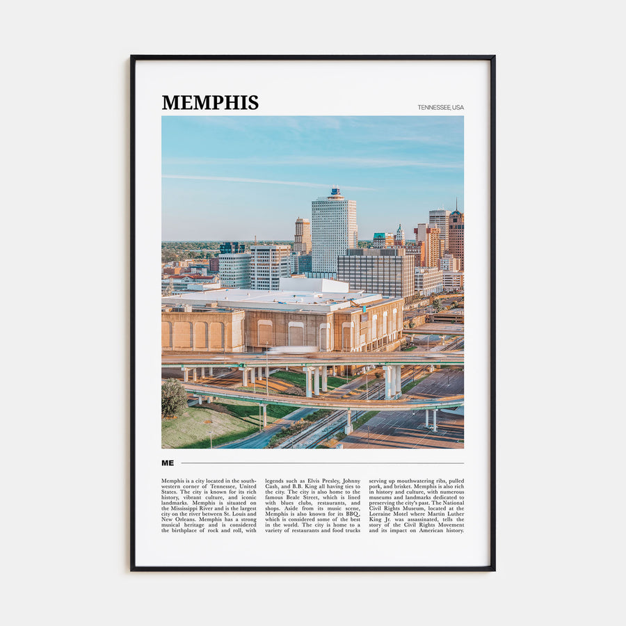 Memphis Travel Color Poster