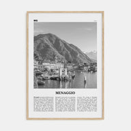 Menaggio Travel B&W No 1 Poster