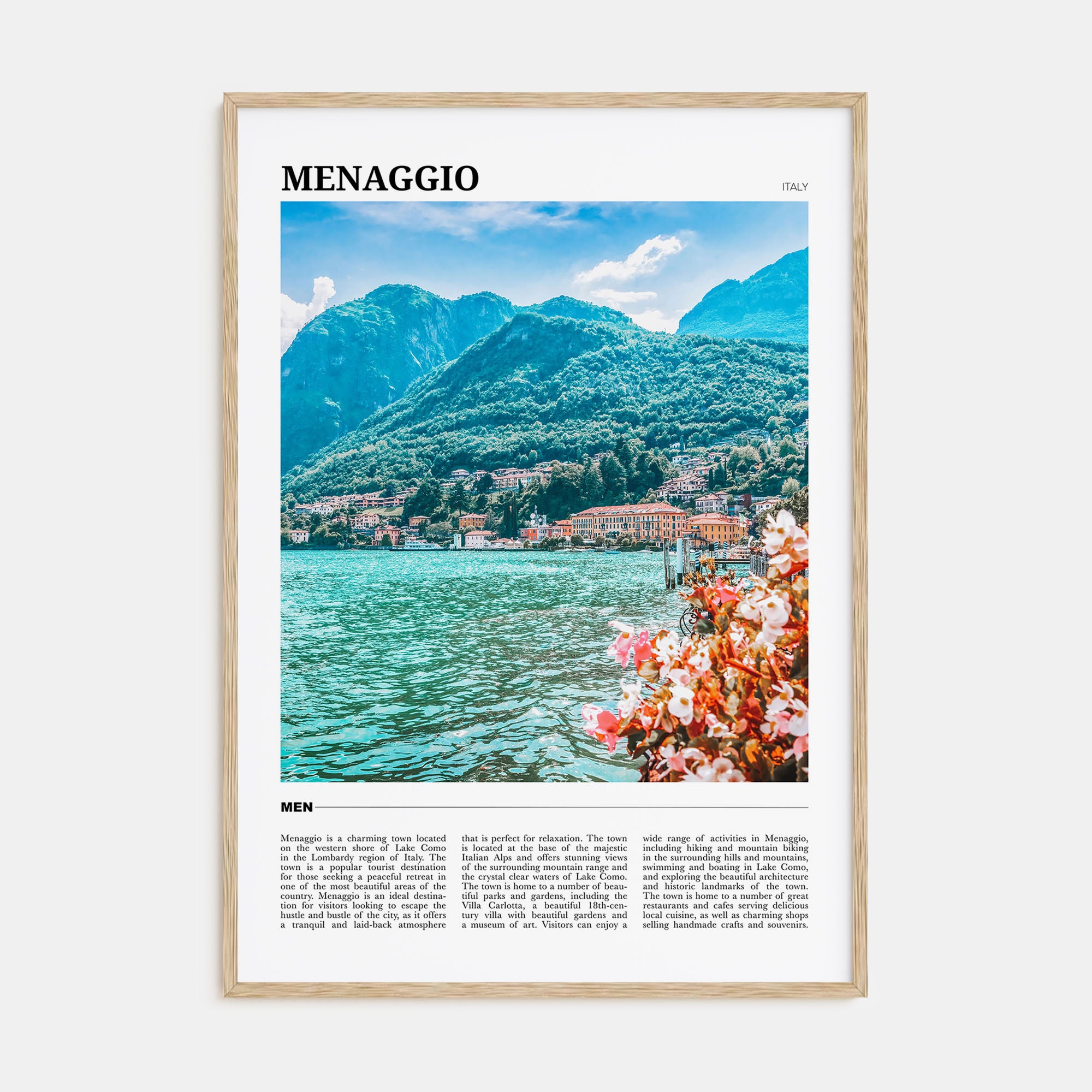 Menaggio Travel Color Poster