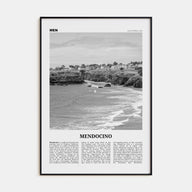 Mendocino Travel B&W Poster