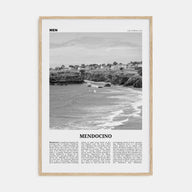 Mendocino Travel B&W Poster