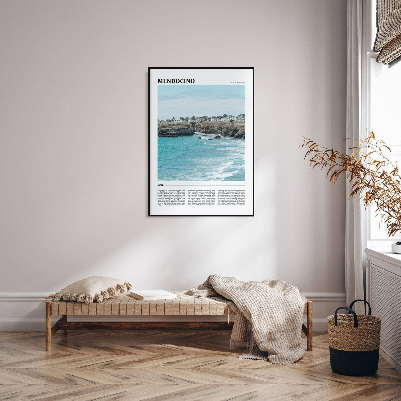 Mendocino Travel Color Poster
