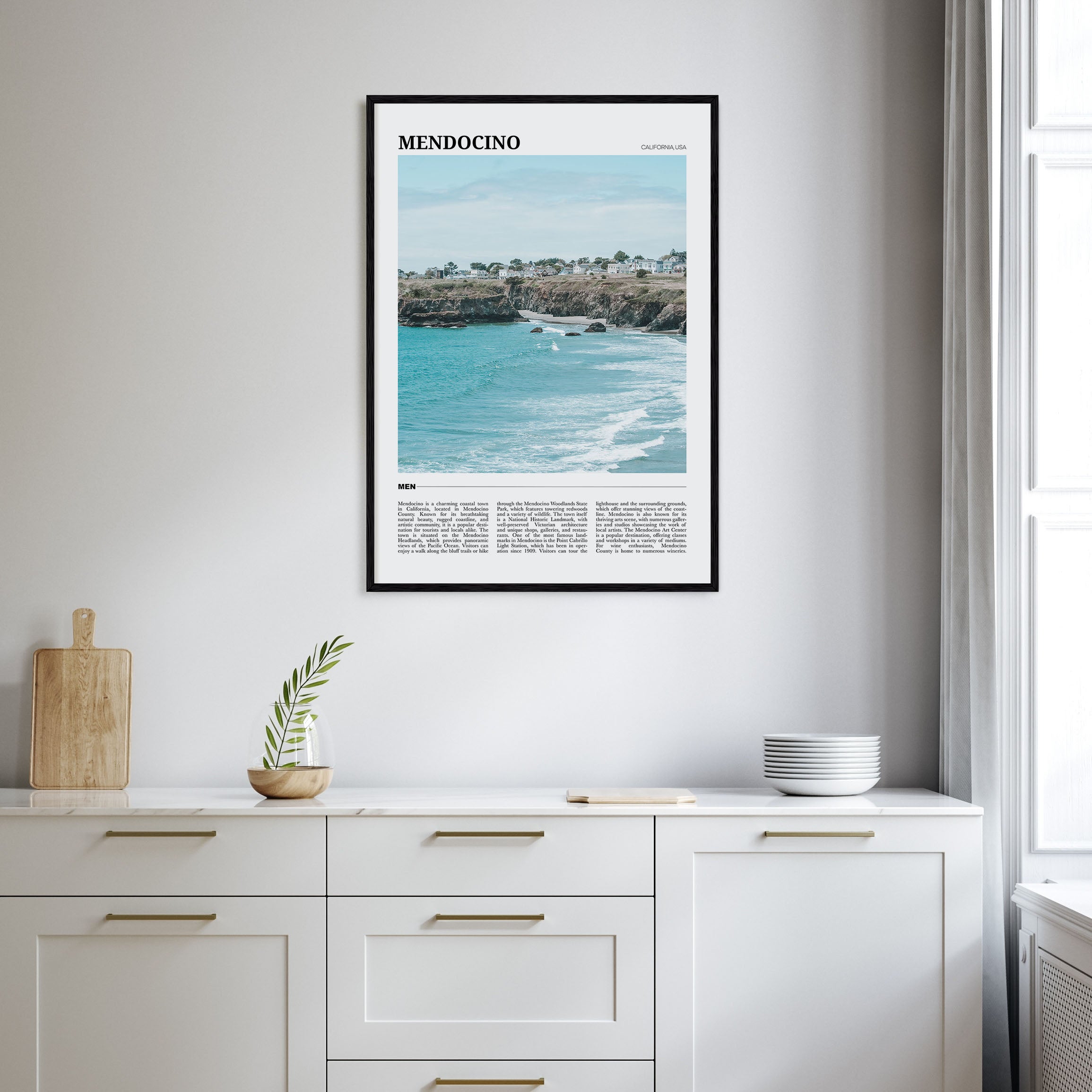 Mendocino Travel Color Poster
