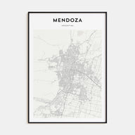 Mendoza Map Portrait Poster