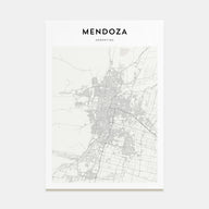 Mendoza Map Portrait Poster
