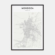 Mendoza Map Portrait Poster